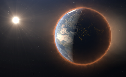Credit: Mike Fouque Picture of planet with red aura